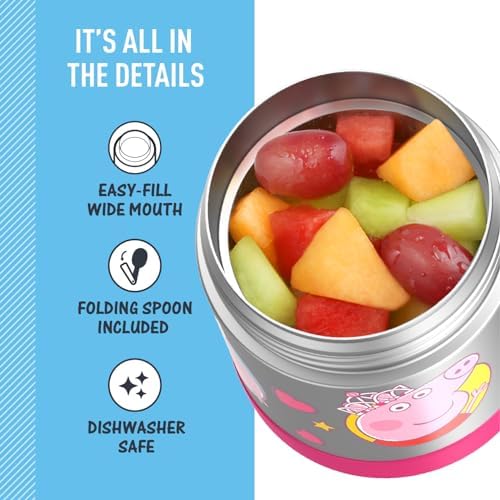 Thermos FUNTAINER Insulated Food Jar, 10 Ounce, Kid Friendly Food Jar - Image 4
