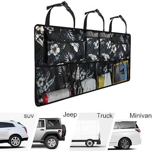 Femuar Car Trunk Organizer, Large Capacity Backseat Trunk Organizer, - Image 5