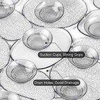 WELTRXE Pebbles Bathtub Mat Non Slip Oval Shower Mat - Image 5