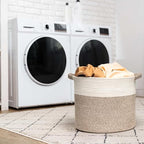 Blanket Basket for Living Room, Woven Rope Storage Basket - Image 6