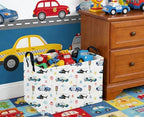 Sanjiaofeng Rectangular Police Car Storage Basket, Boys Toy Storage Bin - Image 2