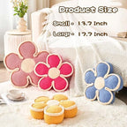 Kcvvcr Flower Pillow, Soft Flower Shaped Floor Cushion, Flower Decorative Throw - Image 3