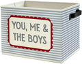 Vintage Boy Nursery Storage Bins Box by Unknown