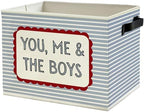 Vintage Boy Nursery Storage Bins Box by Unknown
