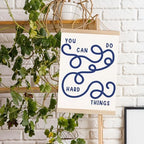 DNEULYR Inspirational Nursery Wall Art Poster, Kids Room Wall Decor, You Can Do - Image 4