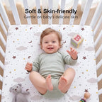 4 Pack Crib Sheets for Boys Girls - Image 3