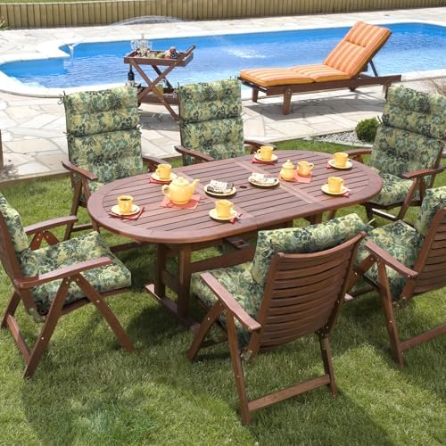 DYTXIII Outdoor High Back Chair Cushions Set of 2, Water Repellent Tufted - Image 7