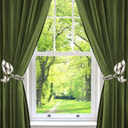 HIKMLK Leaf Shaped Curtain Tieback Holdbacks 2pcs, Handmade Metal Curtain Side - Image 6
