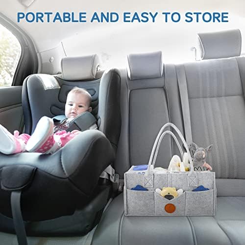 Maliton Felt Diaper Caddy Organizer - Image 5