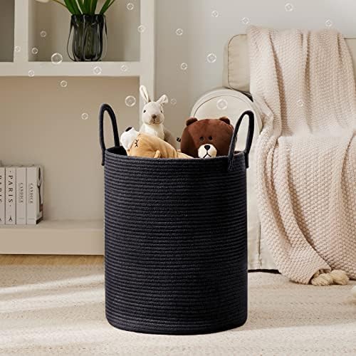YOUDENOVA Woven Rope Laundry Hamper Basket, 72L Blanket Basket - Image 2