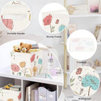 11.8" Wild Flower Storage Cube Organizer Set 3Pcs Clothes Storage Basket Bin - Image 6