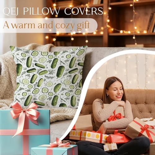 Pickle Pillow Cover 18x18 Double-Sided, Pickle Lover Gifts - Image 6