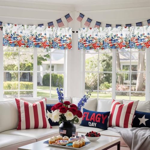 4th of July Kitchen Curtains Valances - Image 5