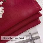 MIULEE Burgundy Red Window Valance 1 Panel 60W x 18L - Image 3