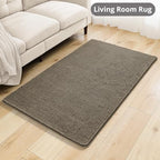 Chenille Bathroom Rug 36"x60" Taupe, Large Plush Bath Mat - Image 7