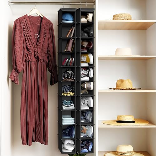 Simple Houseware 2 Pack 10 Shelves Hanging Shoe Organizer - Image 7