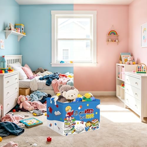 Clastyle Large Reading Corner School Classroom Book Basket Toy Nursery Bin - Image 2