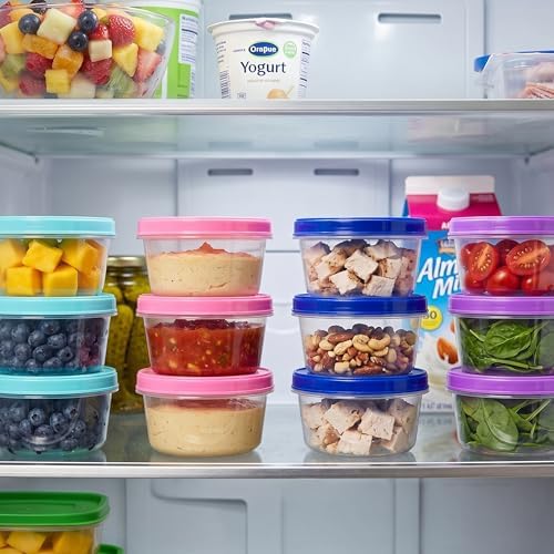 DecorRack 7 oz Food Storage Containers, Screw Lids - Image 3