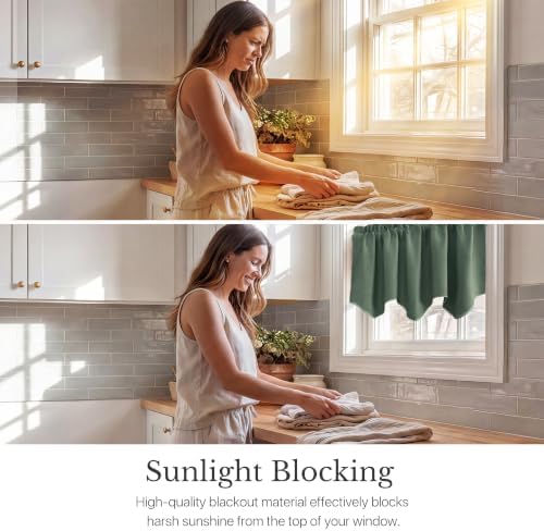 NICETOWN Kitchen Curtain Blackout Valance - Image 2