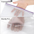 EOOUT 30pcs Mesh Zipper Pouch Bags, 8 Sizes Plastic Bags, 8 Colors Zipper - Image 3