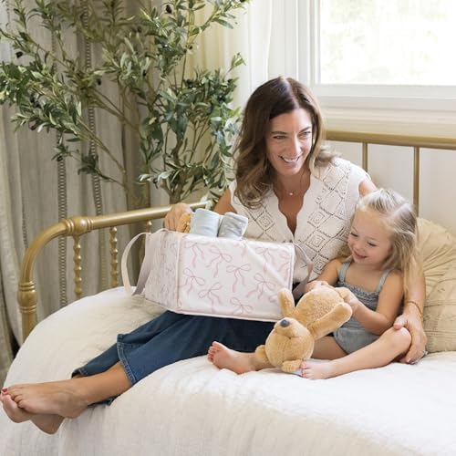Tiny Twinkle Diaper Caddy Organizer – Foldable Baby Storage Basket - Image 5