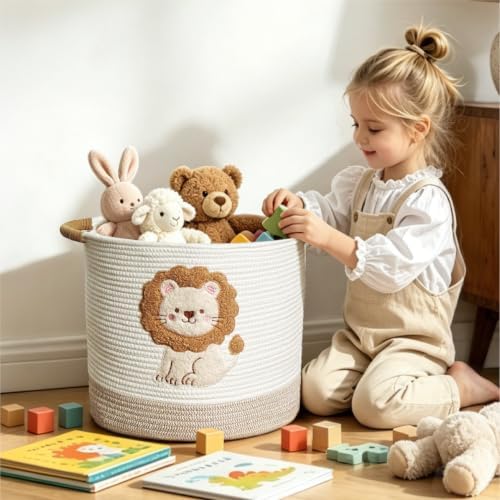 Cute Nursery Bin, Baby Toy Organizer, Storage Basket - Image 2