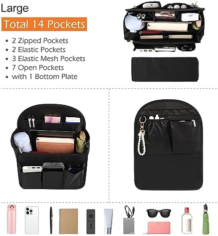 Surblue Backpack Organizer Insert Liner Hanging Travel Rucksack Purse and - Image 3