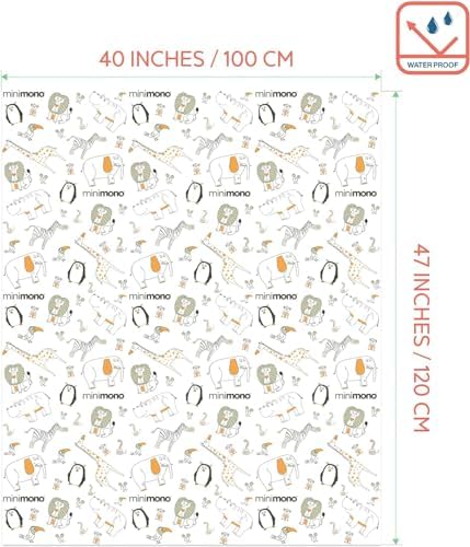 Minimono Baby Splat Mat for Under High Chair - Image 2