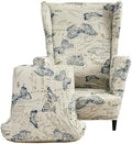 CRFATOP Wingback Chair Cover Butterfly Armchair Slipcover by CRFATOP