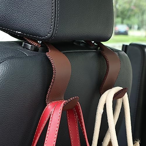 4-Pack Car Headrest Hooks Holds 55lbs Seat Storage Organizer - Image 2