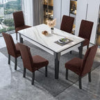 Genina Waterproof Dining Chair Covers Set of 4 Parsons Chair Slipcovers - Image 6