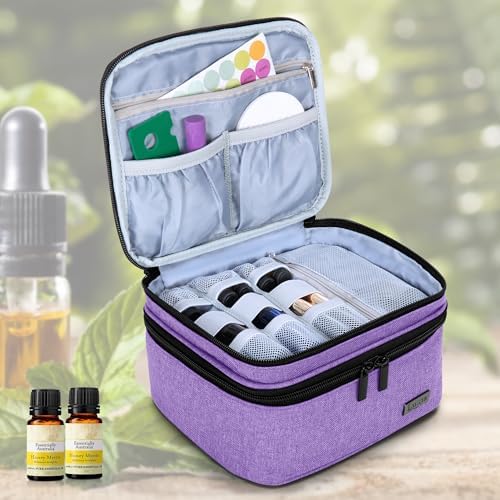 LUXJA Double-Layer Essential Oil Carrying Case Holds 30 Bottles - Image 2