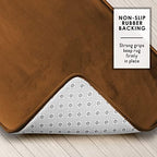 Clara Clark Bathroom Rugs, Velvet Memory Foam Bath Mat, Machine Washable Bath - Image 5