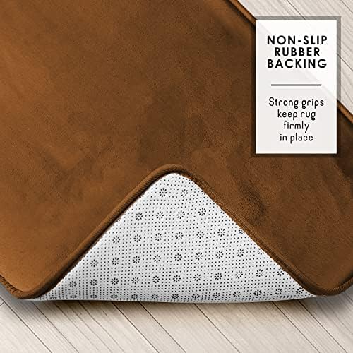 Clara Clark Bathroom Rugs, Velvet Memory Foam Bath Mat, Machine Washable Bath - Image 5