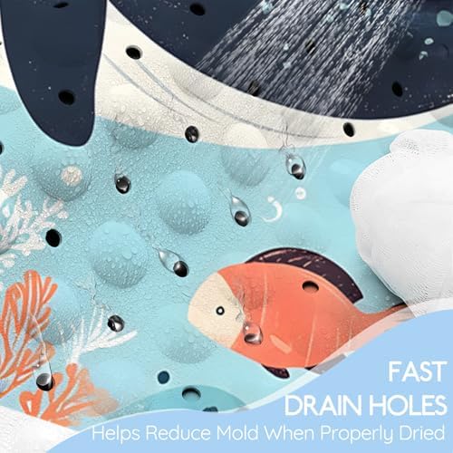 Kids Bathtub Mat, Non Slip Cartoon Bath Mat - Image 4
