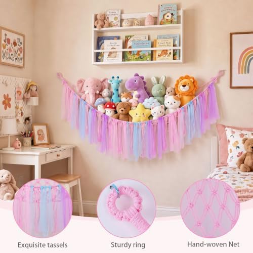 FIOBEE Stuffed Animals Net LED Light Toy Hammock - Image 6