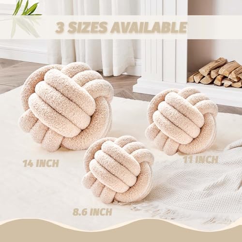 Uvvyui Knot Pillow Ball, Soft Home Decorative Pillows, Round Throw Pillow - Image 2