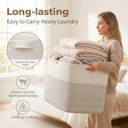OIASKET 108L Cotton Rope Storage Basket - Image 3