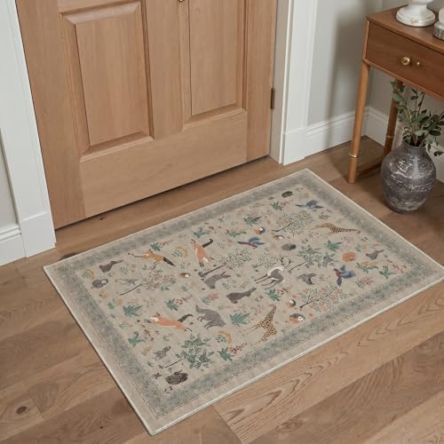 BESBLEE 2X6 Washable Kitchen Runner Rug, Animal Non Slip - Image 3