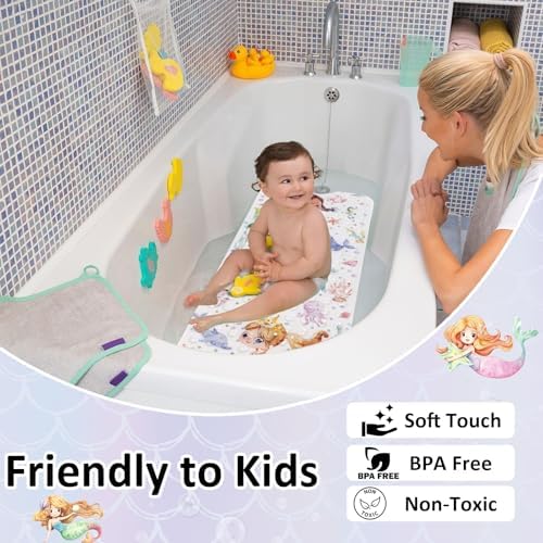 Topotdor Kids Bathtub Mat Non Slip, Tub Mat - Image 3