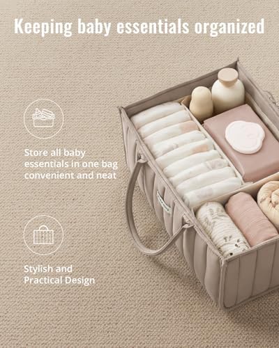 Blissful Diary Baby Diaper Caddy Organizer, Nursery Storage - Image 4