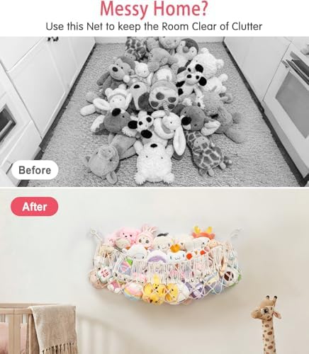 Stuffed Animal Net Hammock, Save Space Eliminate Clutter - Image 2