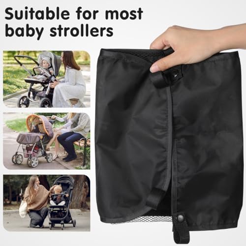 BESTonZON Umbrella Stroller Storage Basket Under Seat Mesh Net Bag Attachment - Image 5