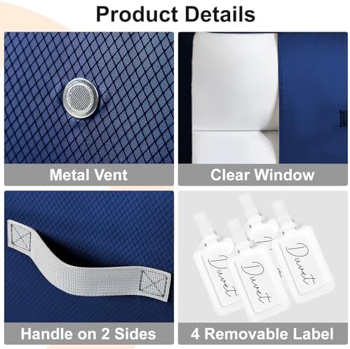 Comforter Storage Bag -Large Capacity Blanket Storage Bags 3-Layer Ultra Space - Image 6