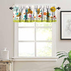 Kids Cartoon Bee Valance Curtain Children's Colorful Cute Forest Plants Flowers - Image 4
