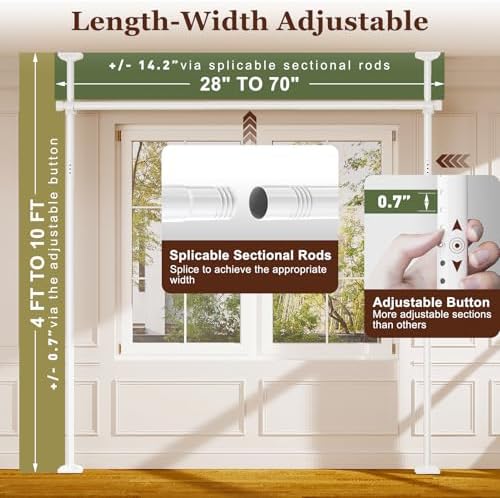 Goovilla Room Divider for Room Separation, 4-10ft 28-70inch - Image 2