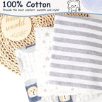DRESHOW BQUBO Cotton Baby Swaddle Hat Set Newborn Infant Receiving Blankets - Image 4