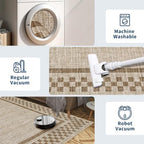 GarveeHome Washable Runner Rug 2x10 Modern Bordered Hallway Runner Rug - Image 6
