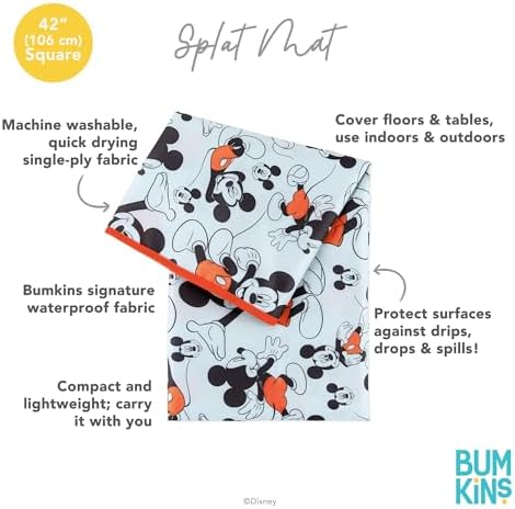 Bumkins Disney Baby Splat Mat for Under High Chair, Babies Toddlers Eating Mess - Image 5