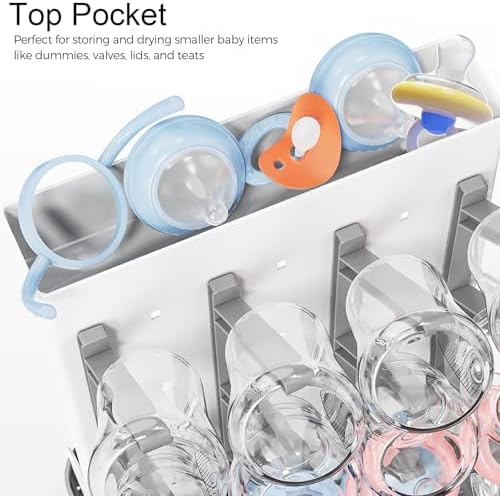 Baby Bottle Drying Rack, Removable Vertical Dryer - Image 2